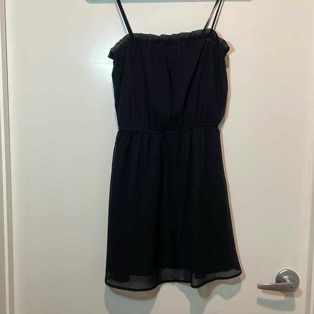 Divided H&M Black Dress with ruffles Size 4